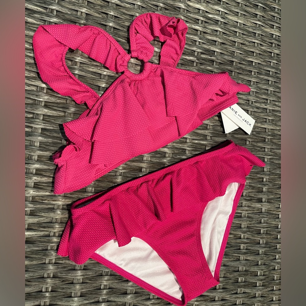 🆕Janie and Jack UPF 50+ two piece swimwear Size 12